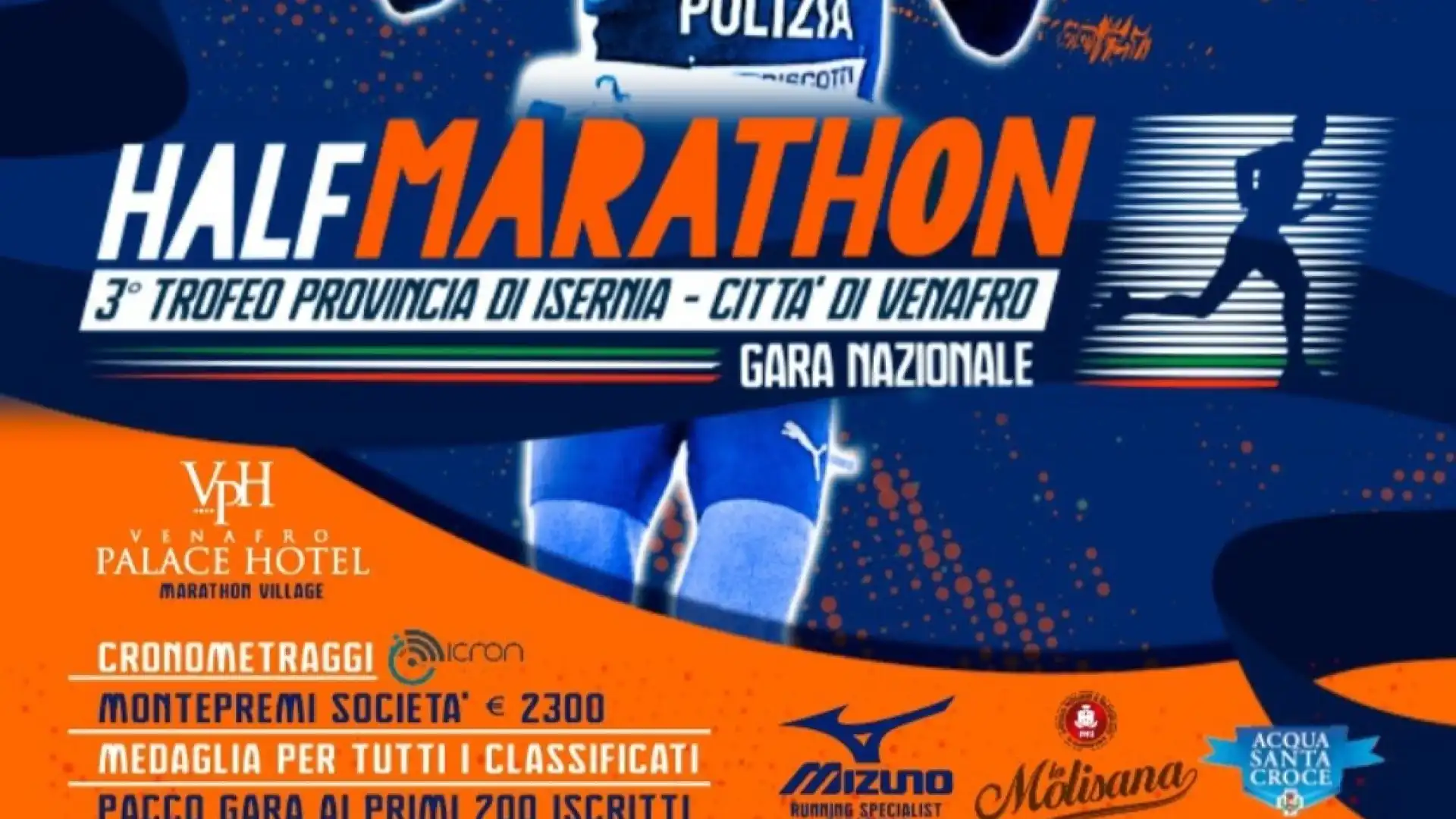 Half Marathon del 4 febbraio a Venafro, sono gia' 500 gli iscritti.